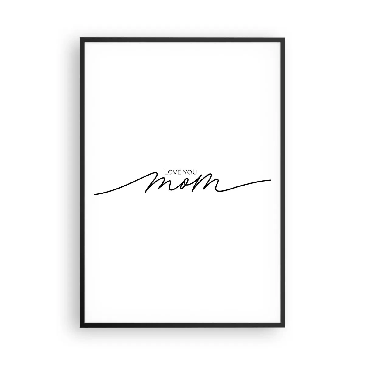 Plakat i sort ramme - Stor følelse - 70x100 cm