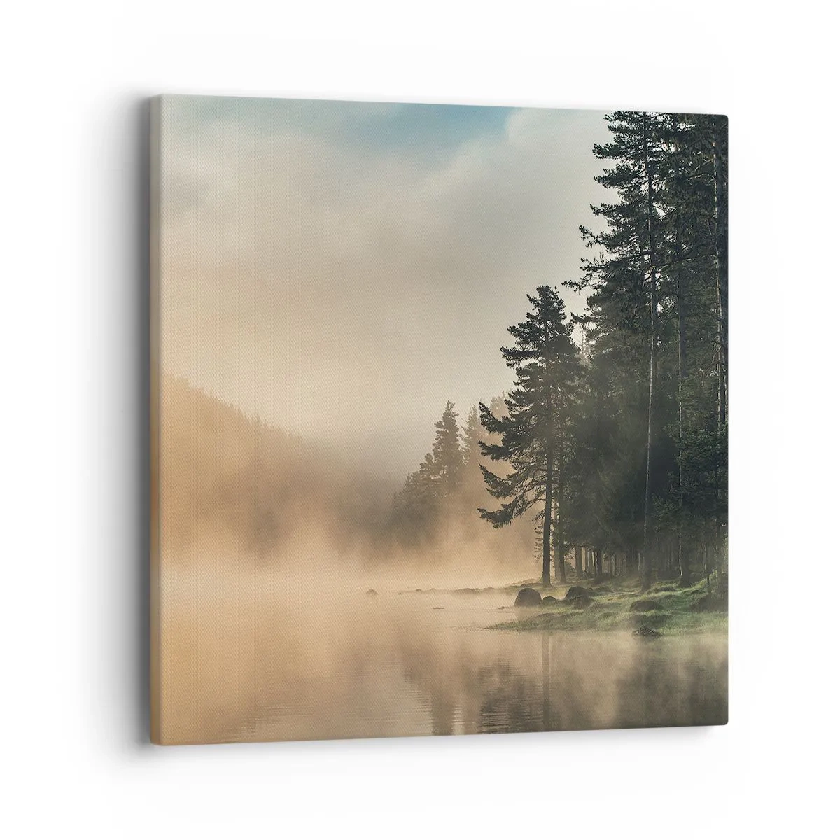 Lærredstryk - Billede på lærred - En dags fødsel - 40x40 cm