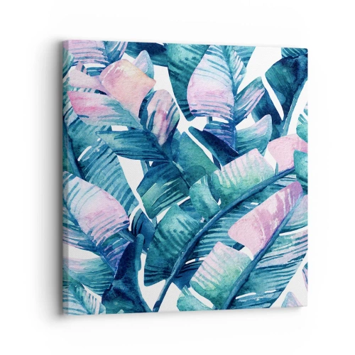 Lærredstryk - Billede på lærred - I en bananlund - 30x30 cm