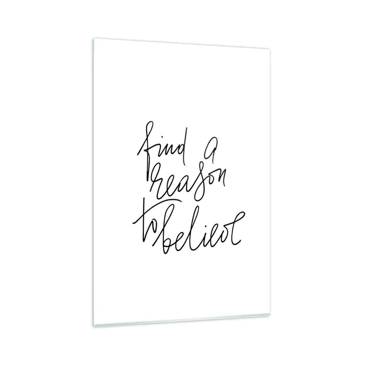 Billede på glas - Det er muligt - 80x120 cm