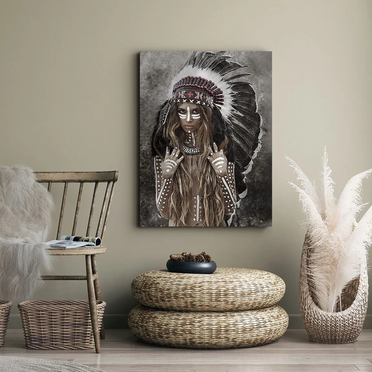 Lærredstryk - Billede på lærred - Hemmeligheden bag stammens styrke - 50x70 cm