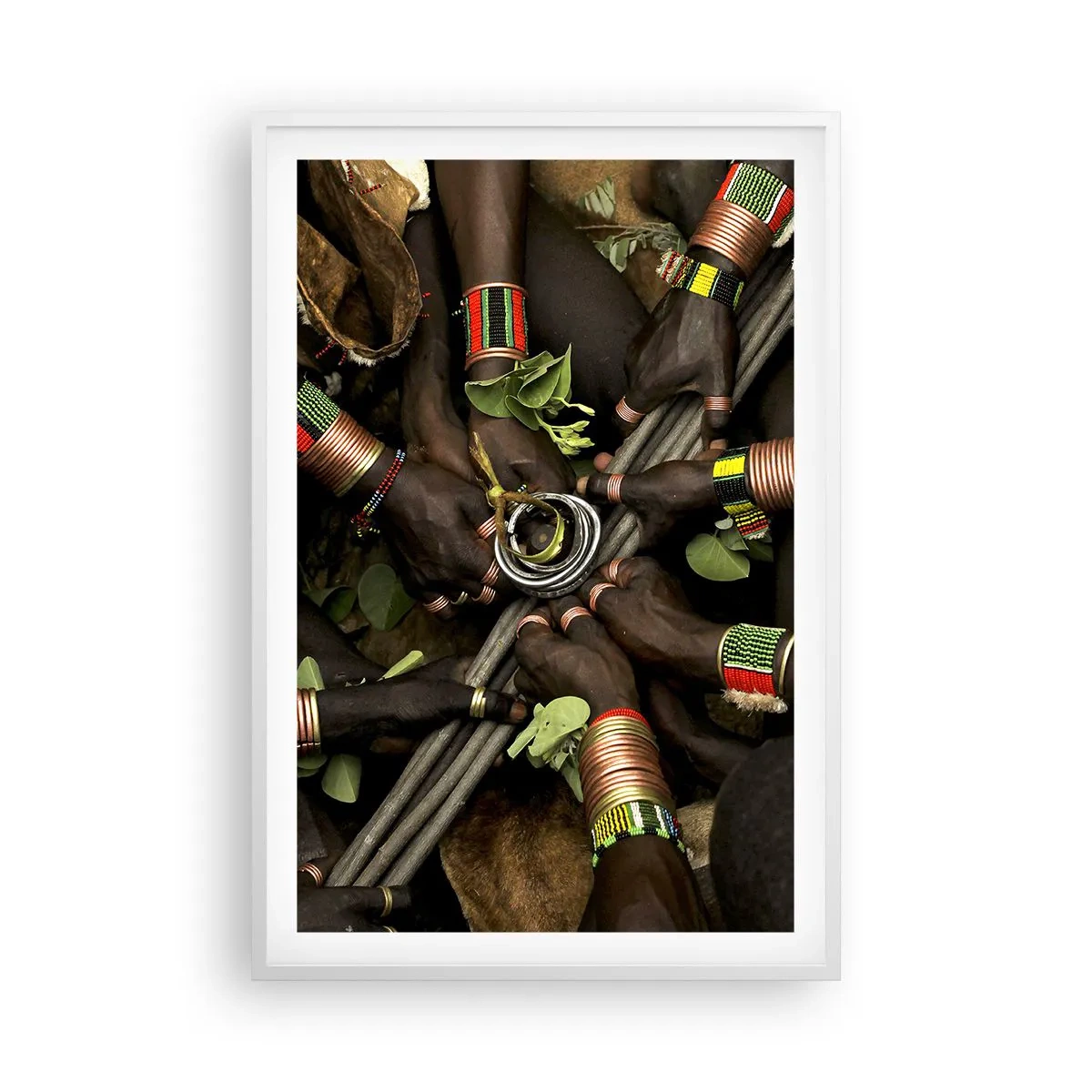 Plakat i hvid ramme - Vi er sammen - 61x91 cm