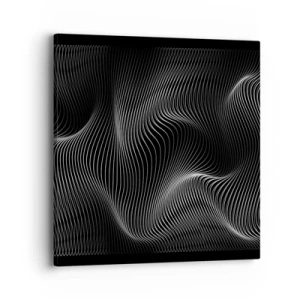 Lærredstryk - Billede på lærred - Lysets dans i rummet - 40x40 cm