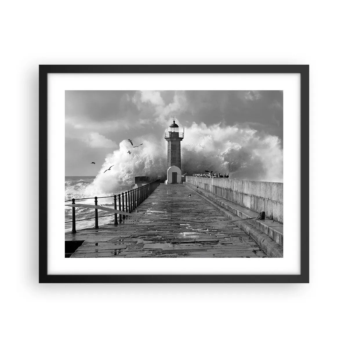 Plakat i sort ramme - Frygtløs  - 50x40 cm