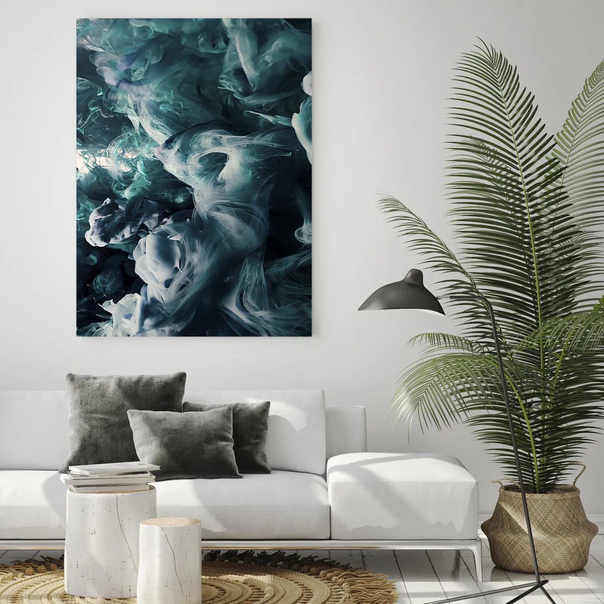 Billede på glas - Farvebevægelse - 50x70 cm