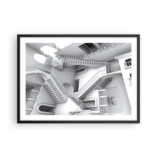 Plakat i sort ramme - Rummets paradokser - 70x50 cm