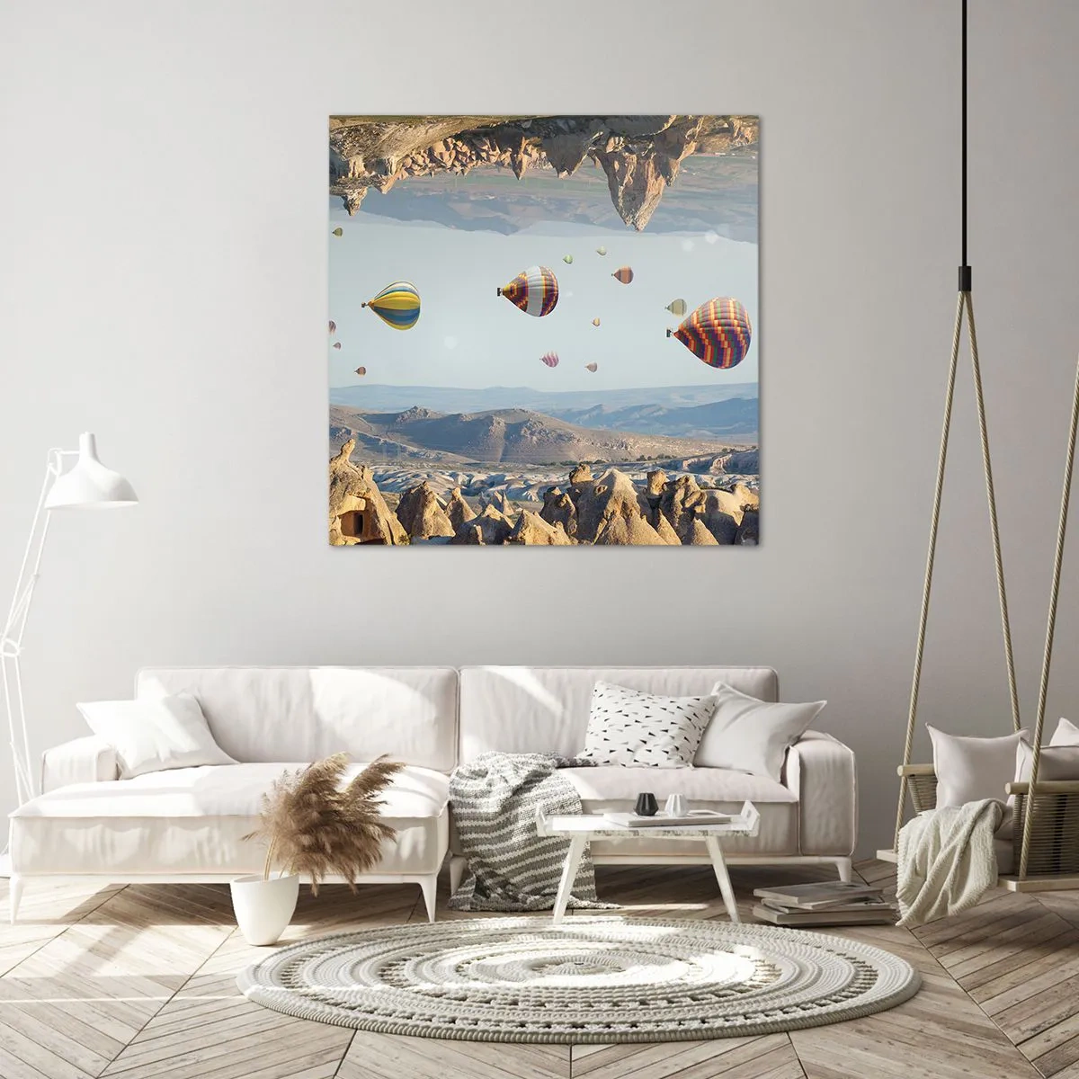 Lærredstryk - Billede på lærred - Alt er muligt her - 30x30 cm