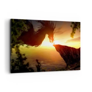 Lærredstryk - Billede på lærred - Dragedræber - 120x80 cm