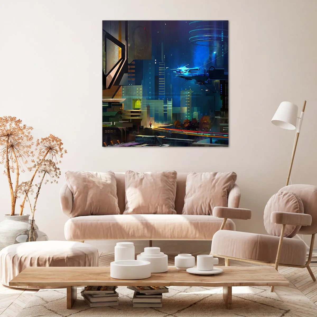 Lærredstryk - Billede på lærred - I den nærmeste fremtid - 70x70 cm