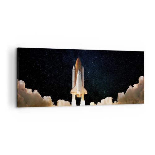 Lærredstryk - Billede på lærred - Ad astra! - 120x50 cm
