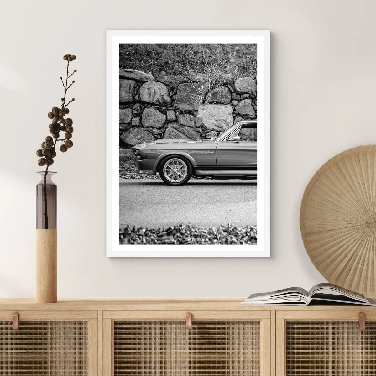 Plakat i hvid ramme - En legende fra 1960'erne. - 70x100 cm