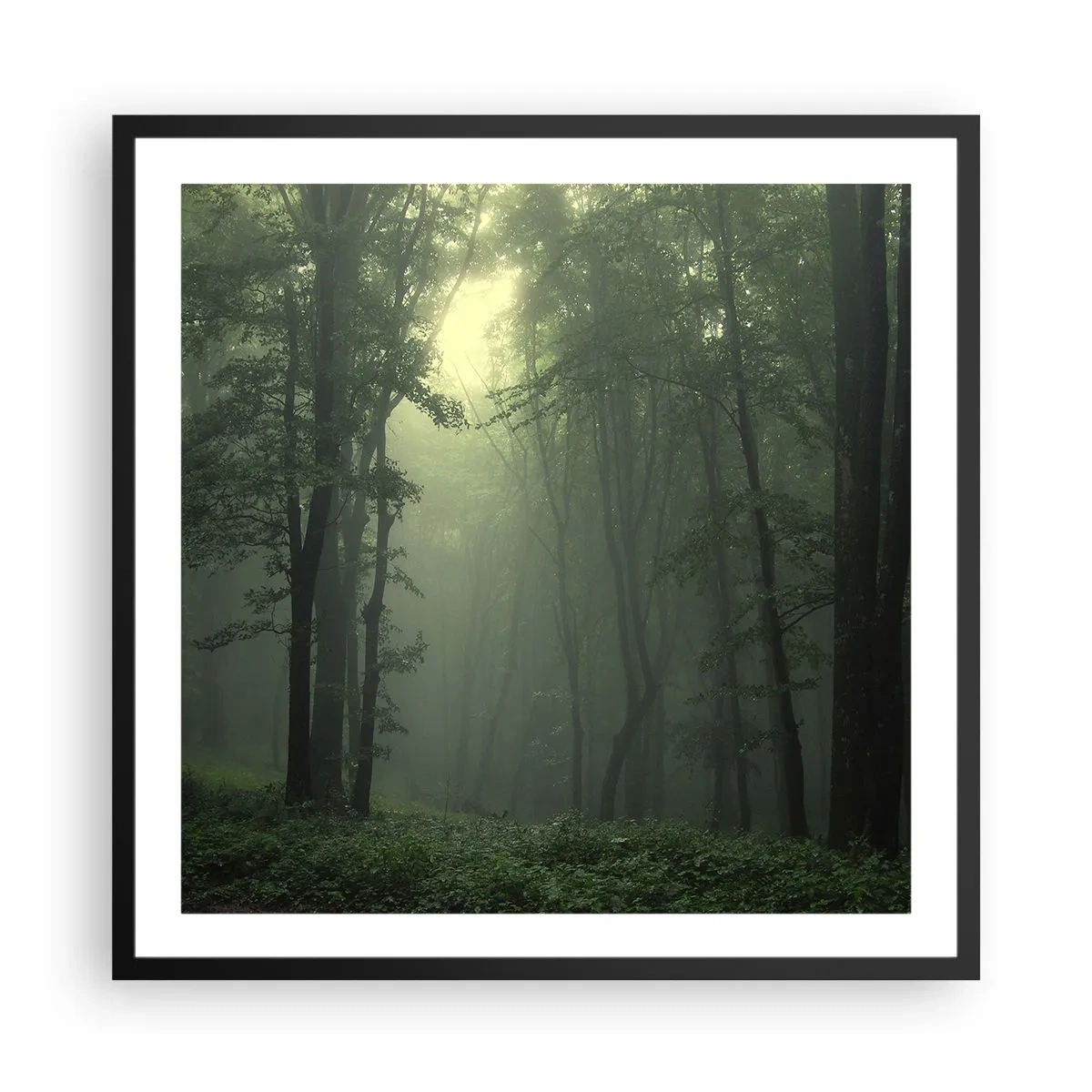 Plakat i sort ramme - Før han vågner op - 60x60 cm