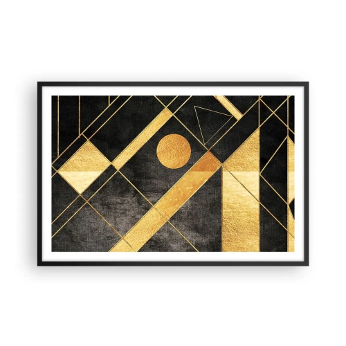 Plakat i sort ramme - Ørkenens sol - 91x61 cm