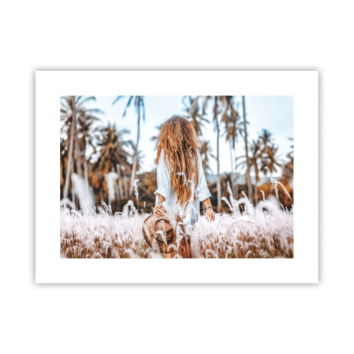 Plakat - Født af græsdun - 40x30 cm