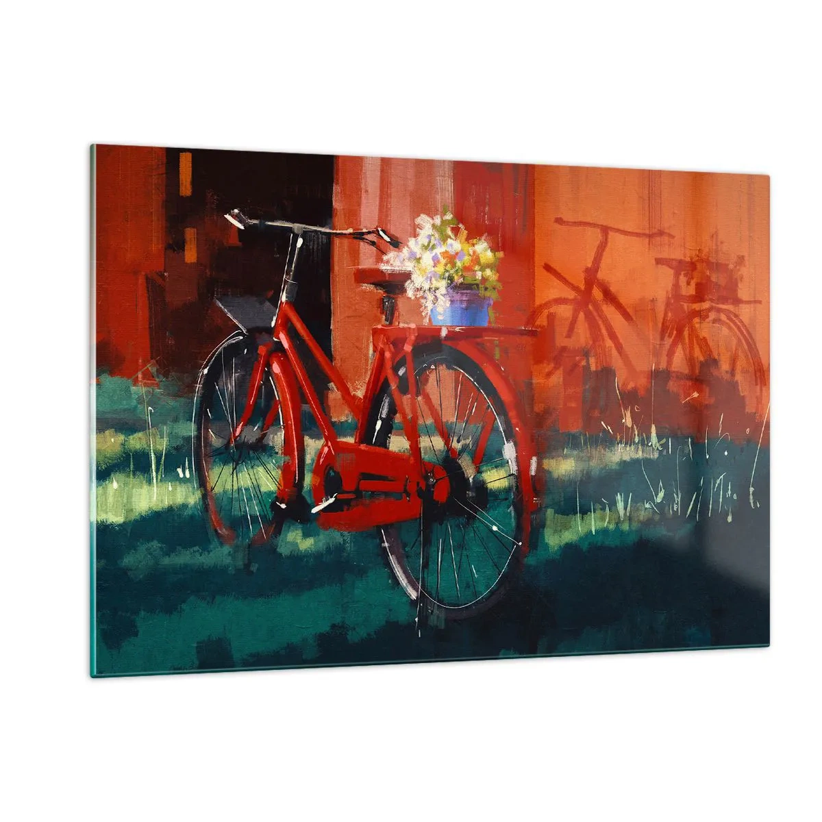 Billede på glas - I want to ride my bicycle - 120x80 cm