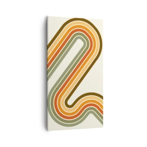 Lærredstryk - Billede på lærred - Zigzag til destinationen - 55x100 cm