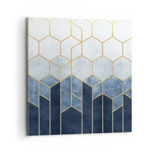 Lærredstryk - Billede på lærred - Komposition i synkoperet rytme - 60x60 cm