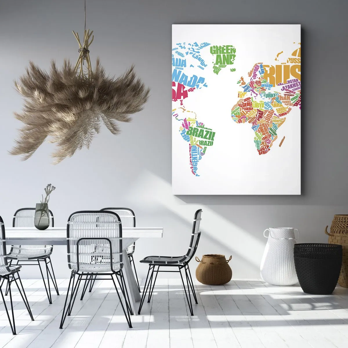 Lærredstryk - Billede på lærred - Jeg ønsker at vide alt - 55x100 cm