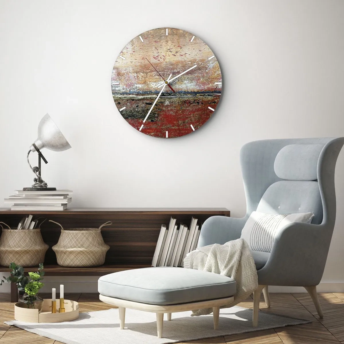 Vægur, Uret - Måske er det havet - 40x40 cm