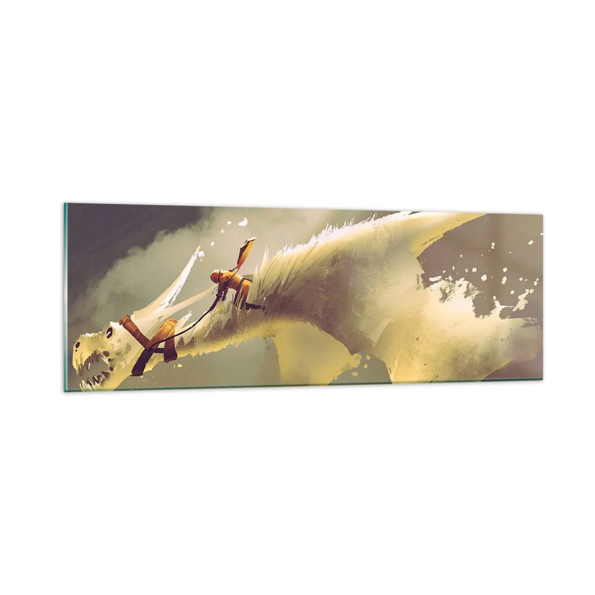 Billede på glas - Verden til undsætning - 90x30 cm