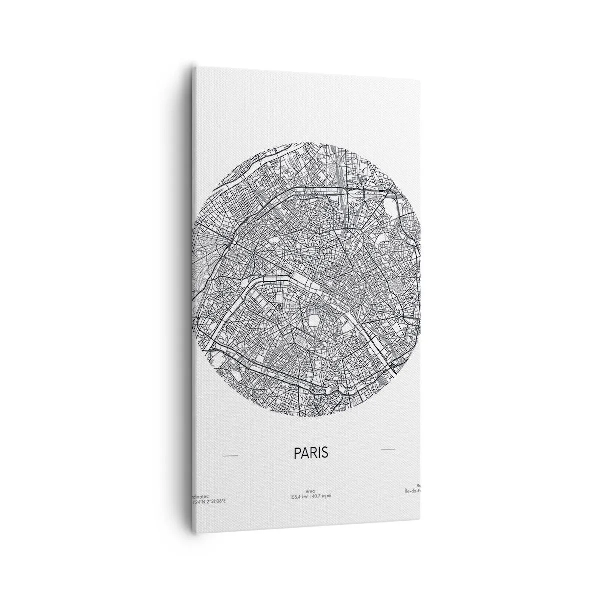 Lærredstryk - Billede på lærred - Paris' anatomi - 55x100 cm