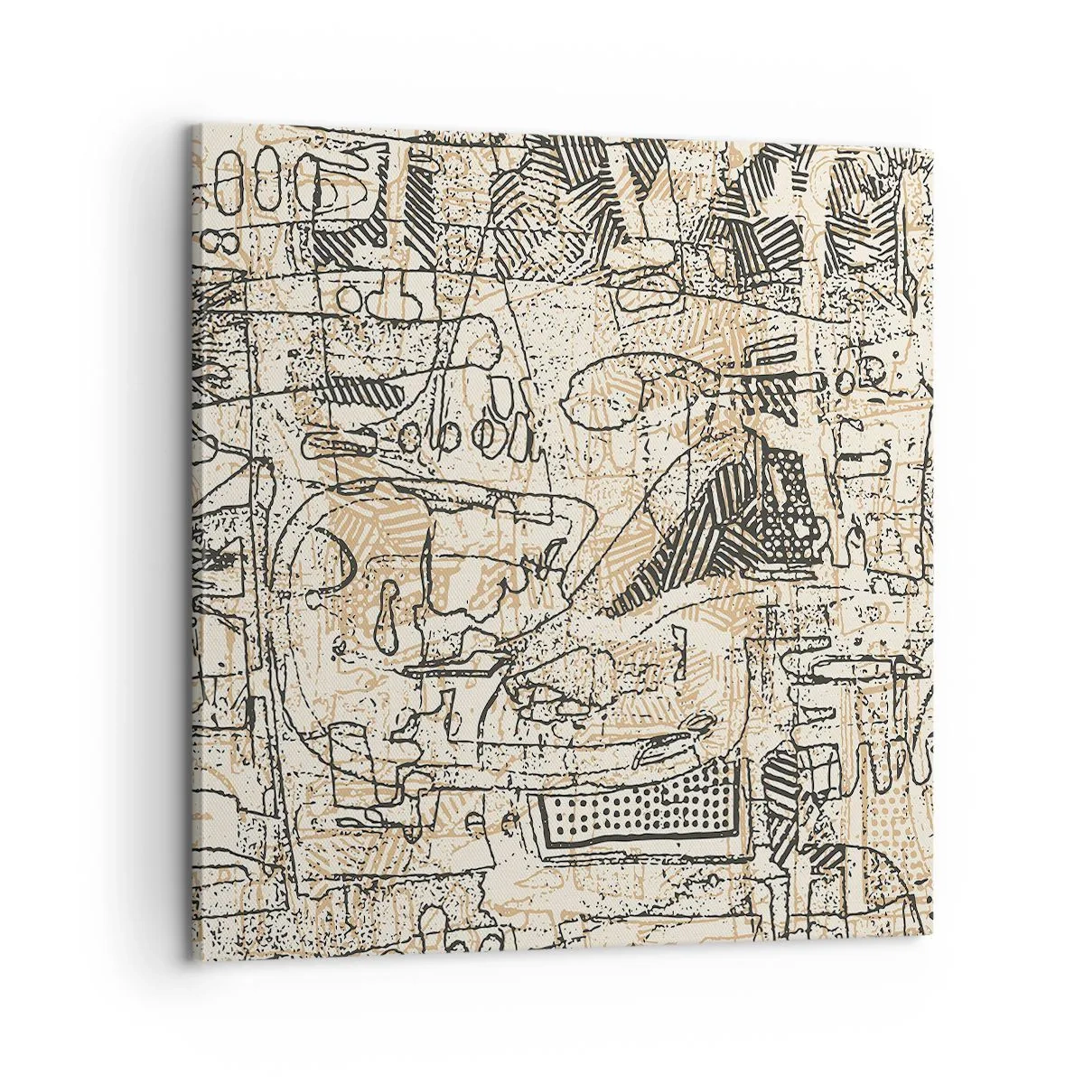 Lærredstryk - Billede på lærred - Venter på at blive afkodet - 60x60 cm