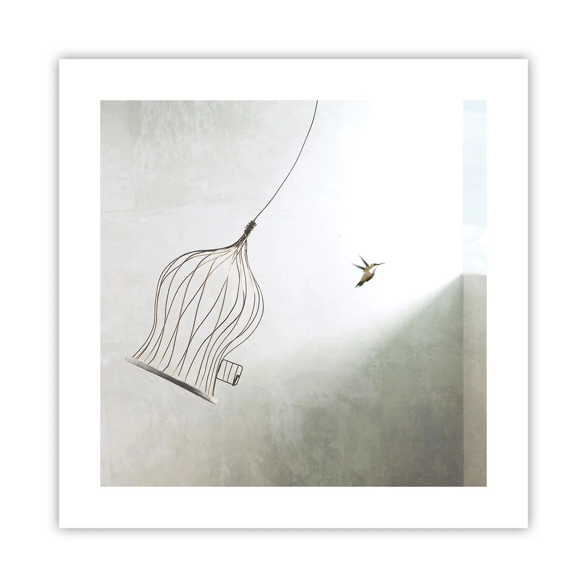 Plakat - I sit elementet - 40x40 cm