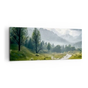 Lærredstryk - Billede på lærred - Der og tilbage - 100x40 cm