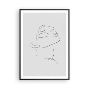 Plakat i sort ramme - En drømmes slyngninger - 70x100 cm