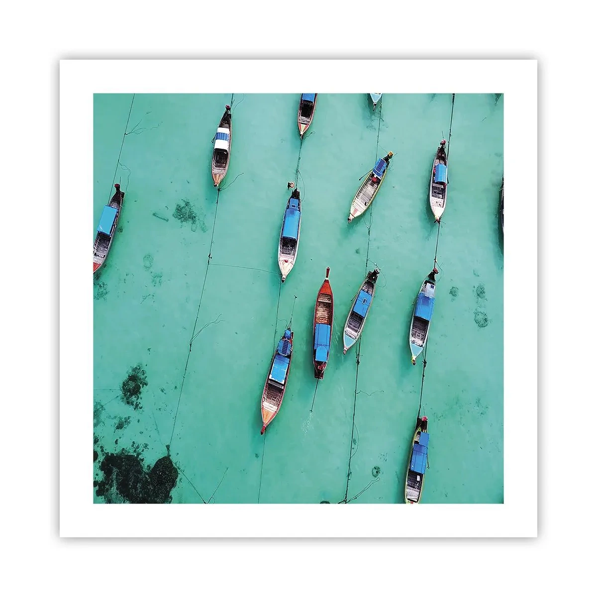 Plakat - I glædelig forventning - 50x50 cm