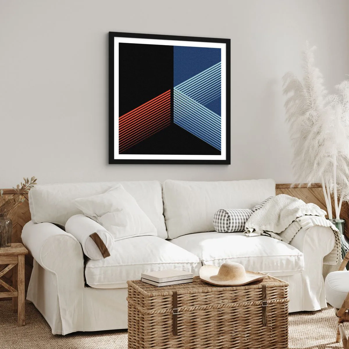 Plakat i sort ramme - En simpel historie - 30x30 cm