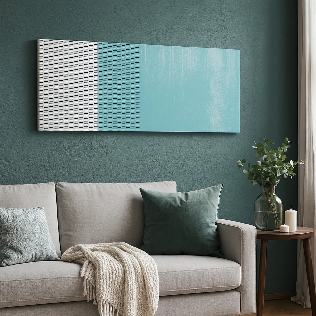 Lærredstryk - Billede på lærred - Balanceret sammensætning - 30x30 cm