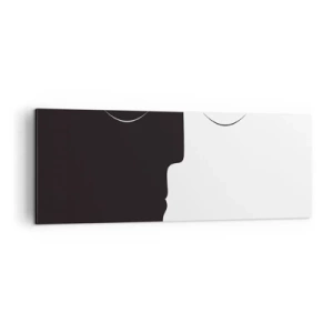 Lærredstryk - Billede på lærred - Modsætningernes enhed - 140x50 cm