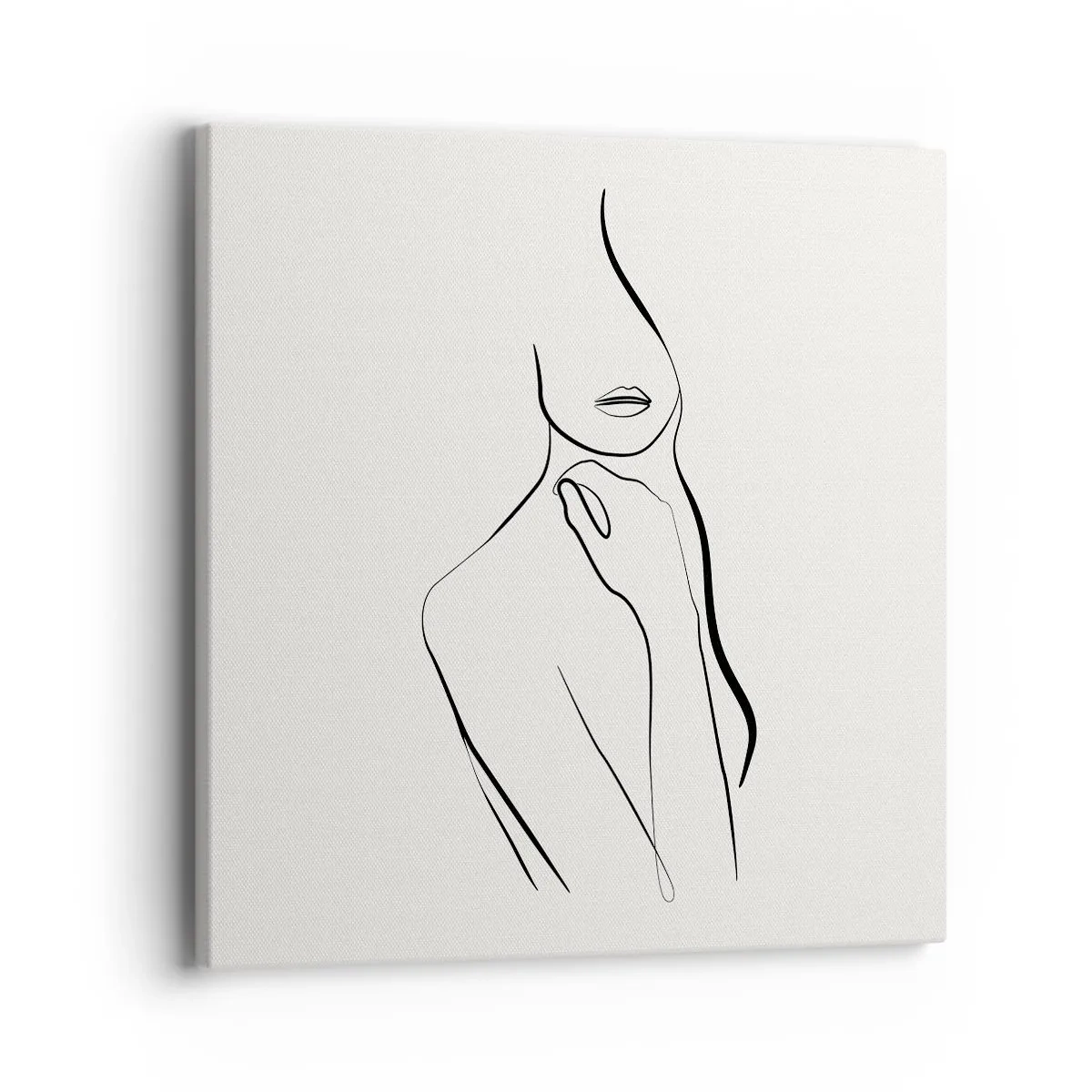 Lærredstryk - Billede på lærred - Bølge af melankoli - 40x40 cm