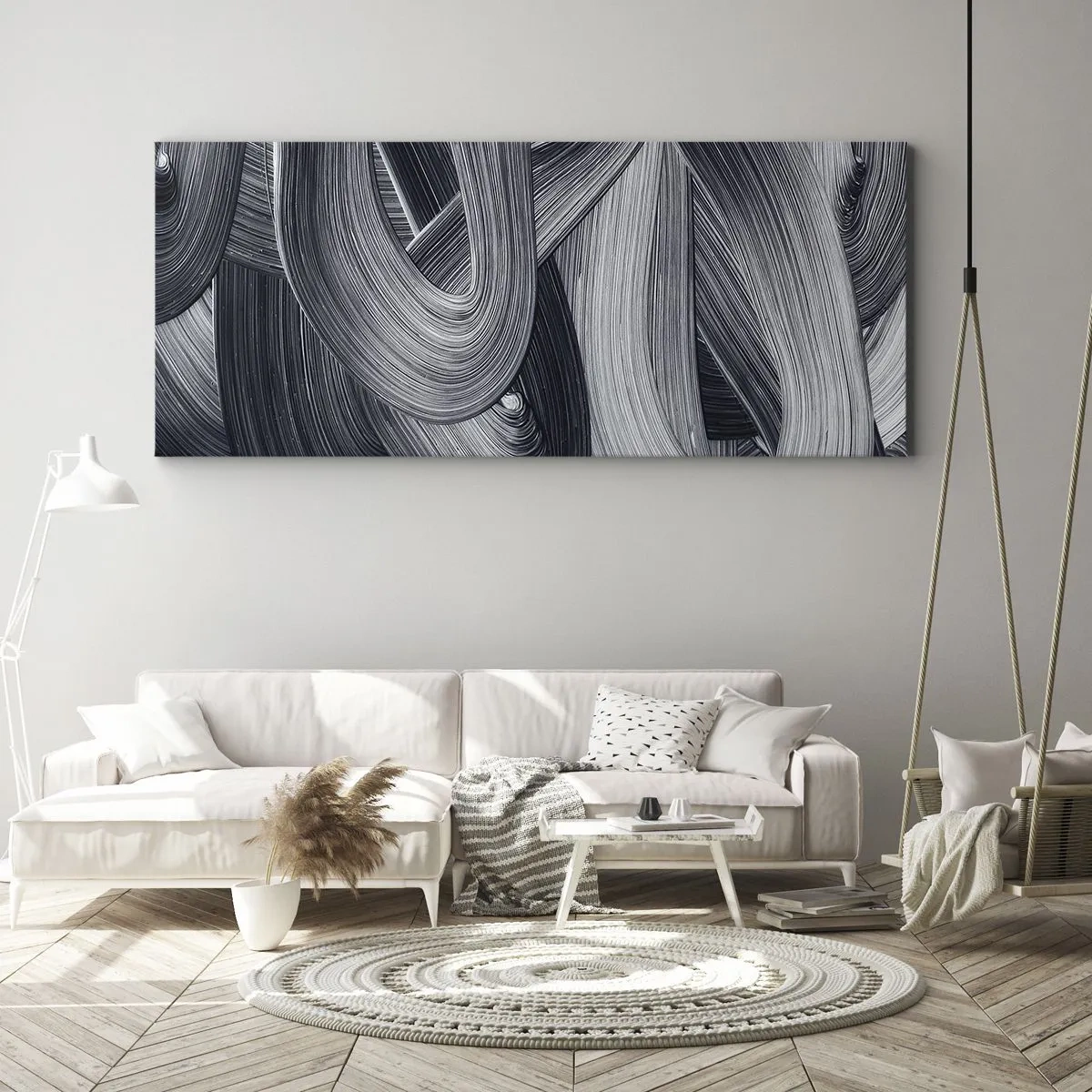 Lærredstryk - Billede på lærred - Virkelighedens flygtighed - 100x40 cm