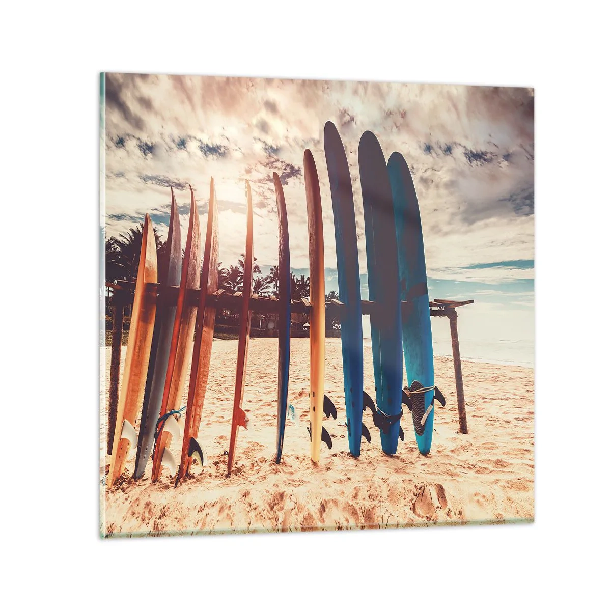 Billede på glas - Godnat, indtil i morgen - 60x60 cm