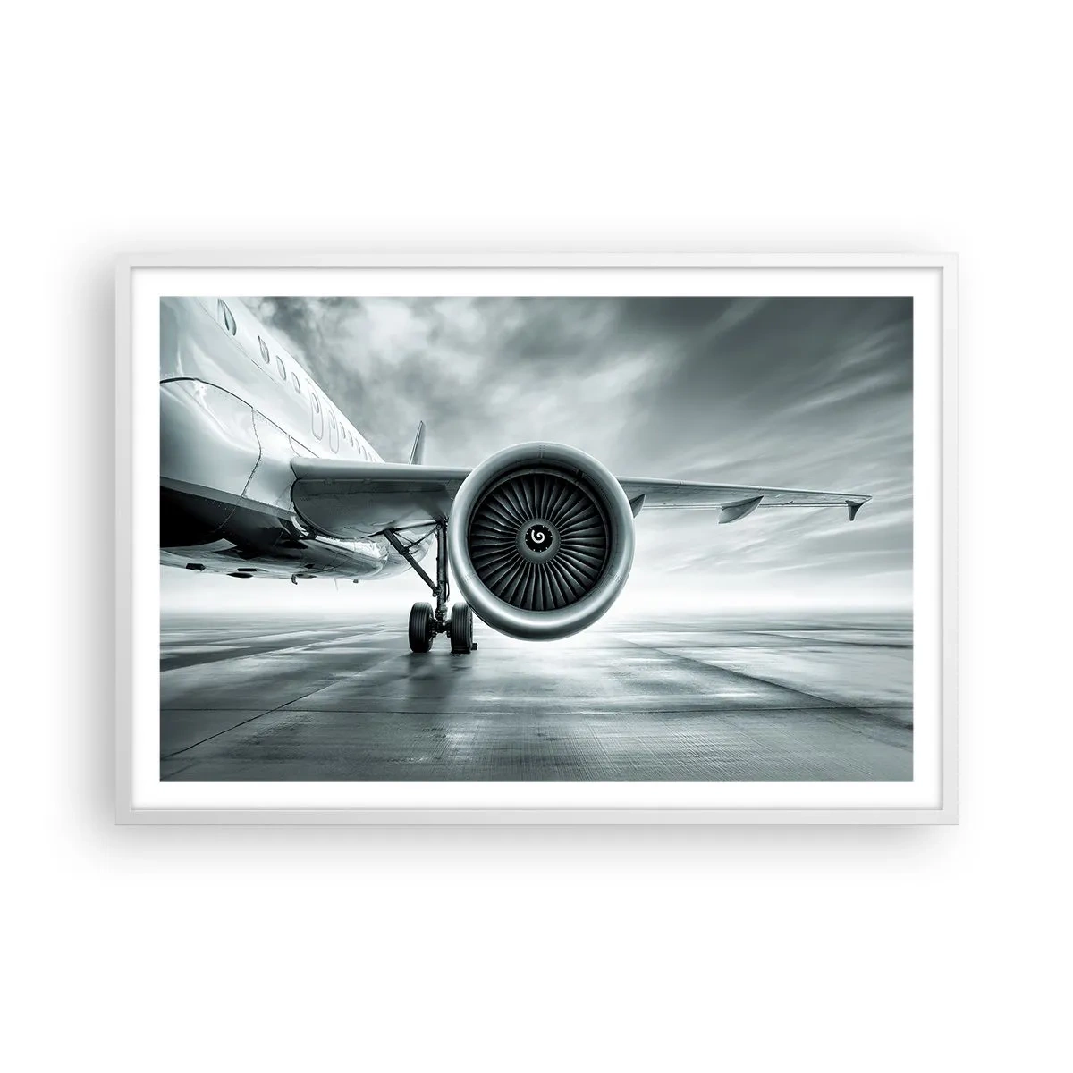 Plakat i hvid ramme - Der er kraft! - 91x61 cm