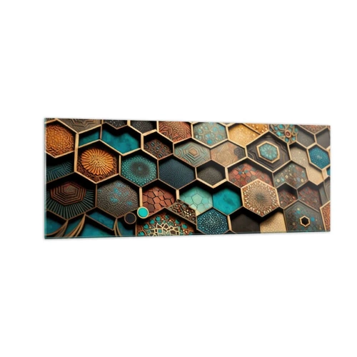 Billede på glas - Arabiske ornamenter - en variation - 140x50 cm