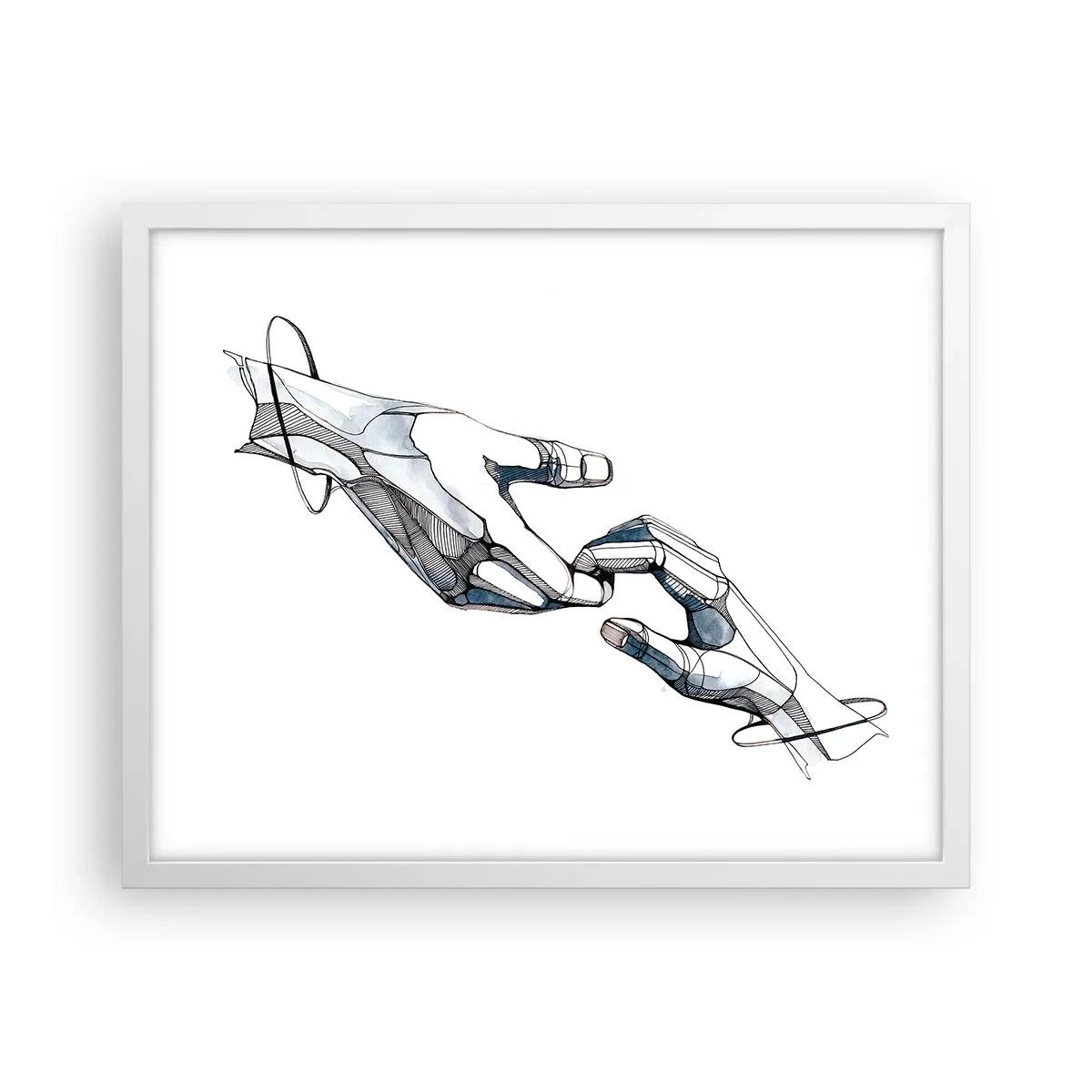 Plakat i hvid ramme - En god gestus - 50x40 cm