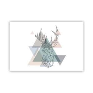 Plakat - I en geometrisk skov - 91x61 cm
