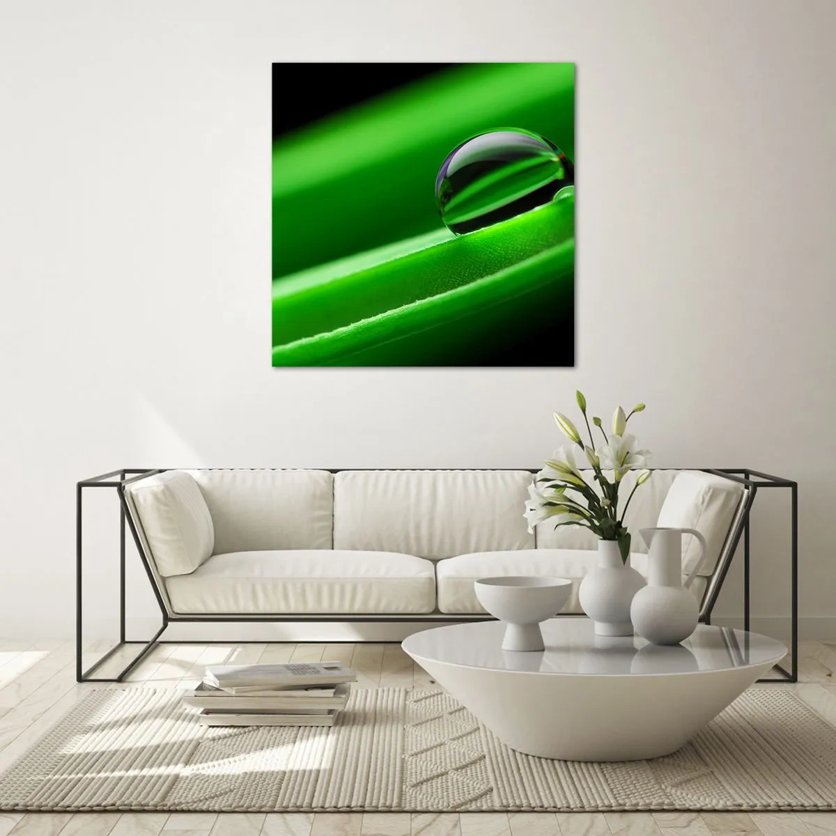 Billede på glas - Livet på tæt hold - 40x40 cm