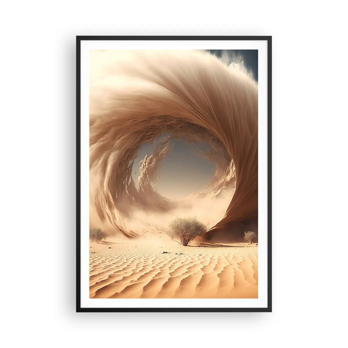 Plakat i sort ramme - Åben portal - 70x100 cm