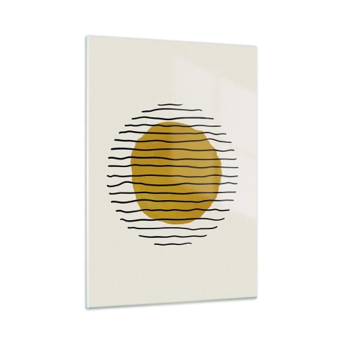 Billede på glas - Abstraktion, der skælver af varme - 50x70 cm