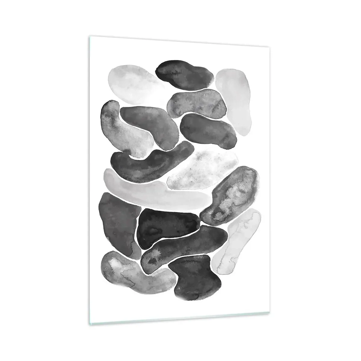 Billede på glas - Stenet abstraktion - 50x70 cm