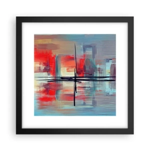 Plakat i sort ramme - Landskab i en ukendt dimension - 30x30 cm