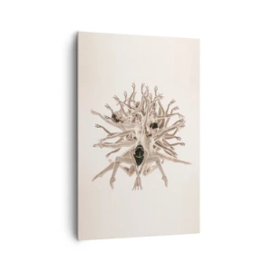 Lærredstryk - Billede på lærred - Blomstrende i dans - 80x120 cm