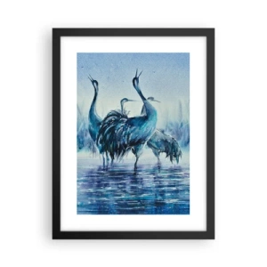 Plakat i sort ramme - Morgenmøde - 30x40 cm