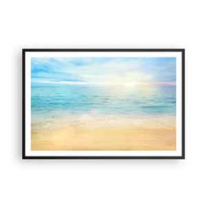 Plakat i sort ramme - Det store blå - 91x61 cm