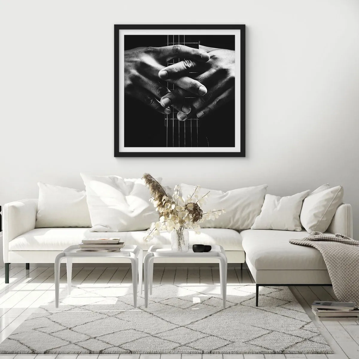 Plakat i sort ramme - Kunstnerens bøn - 40x40 cm