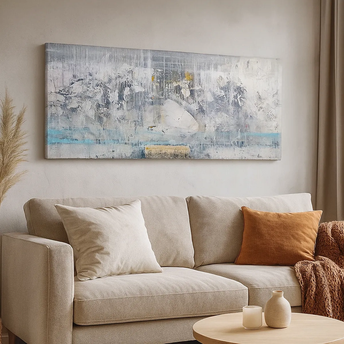 Lærredstryk - Billede på lærred - Som på is, som på fortovet - 30x30 cm